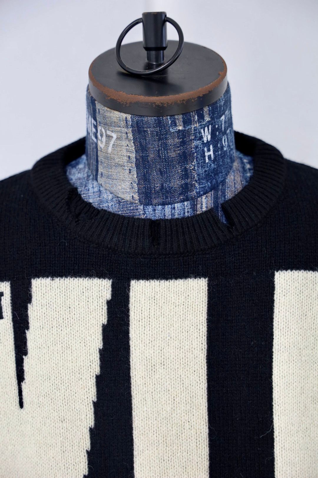 SAINT M×××××× - セントマイケル KLF_CREW NECK KNIT/KLF/BLACK(SM-HR1