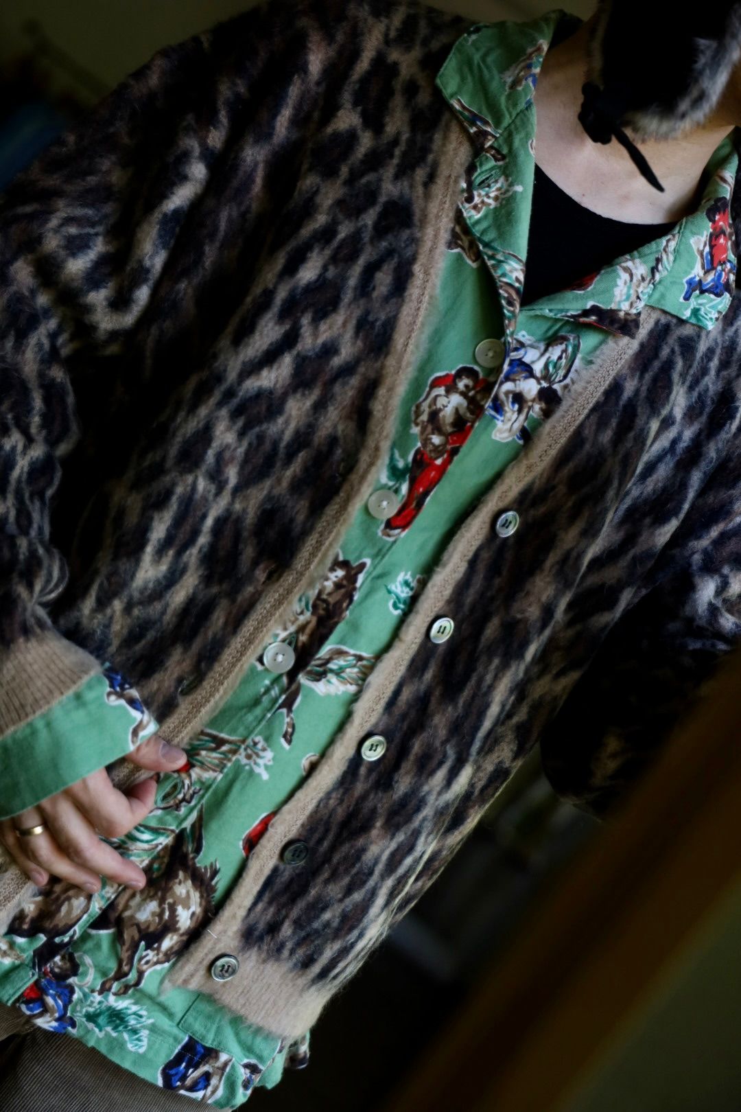 SAINT M×××××× - セントマイケル24AW MOHAIR CARDIGAN(SM-YS1-0000-059