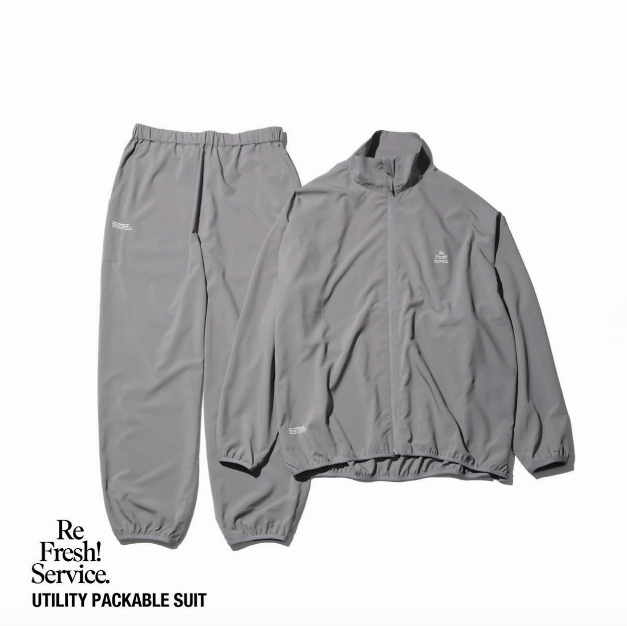 FreshService - ReFresh!Service. “UTILITY PACKABLE SUIT”(GRAY) | MARK