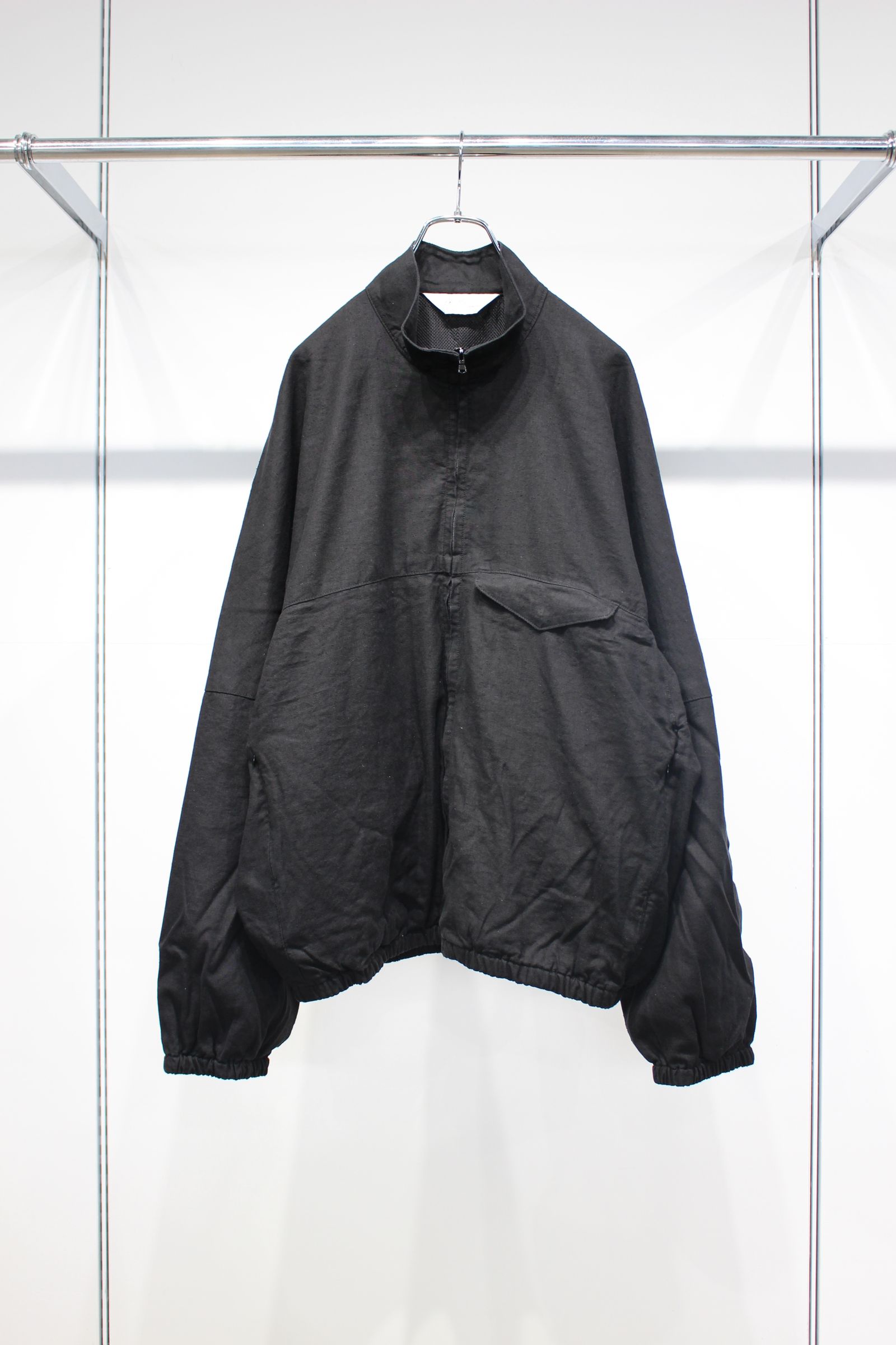 ANCELLM - SILK NEP KIMONO BLOUSON | BLACK | ブルゾン | NapsNote