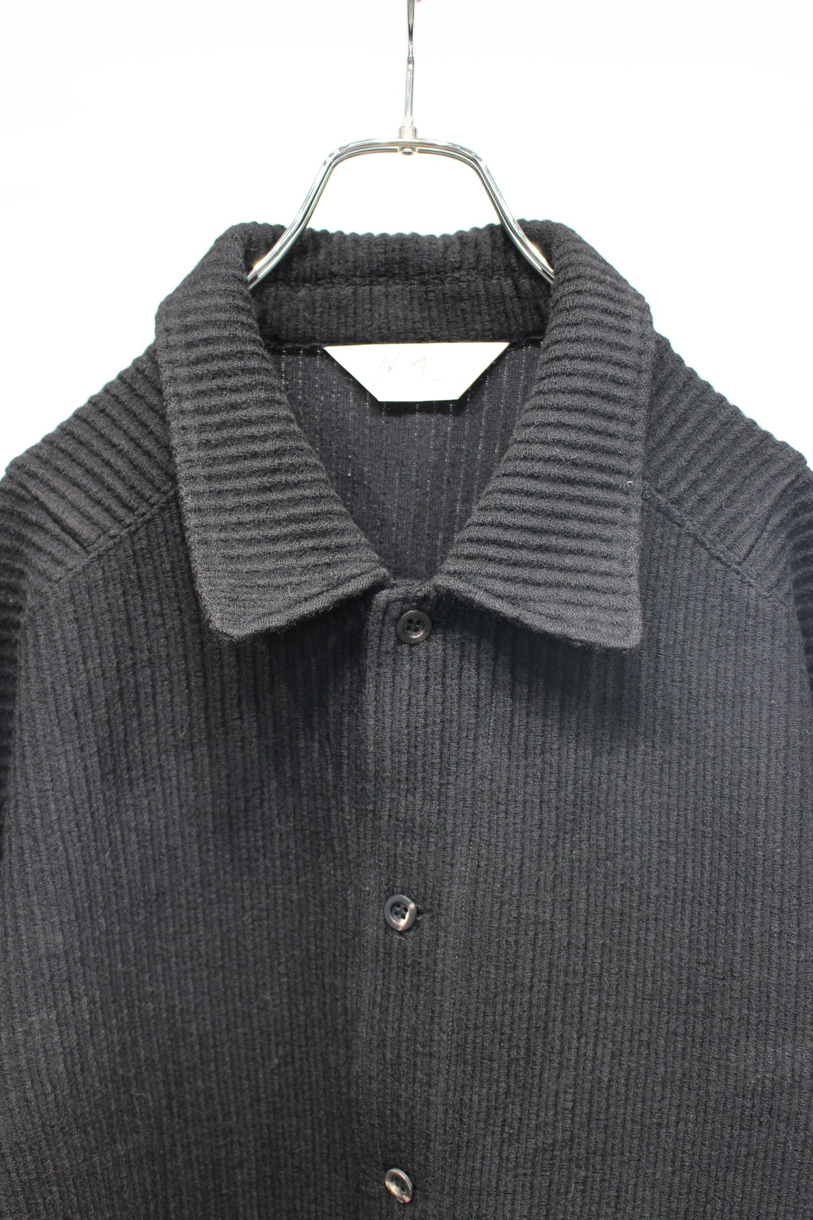ANCELLM - WOOL CORDUROY WORK SHIRT JACKET | BLACK | シャツ