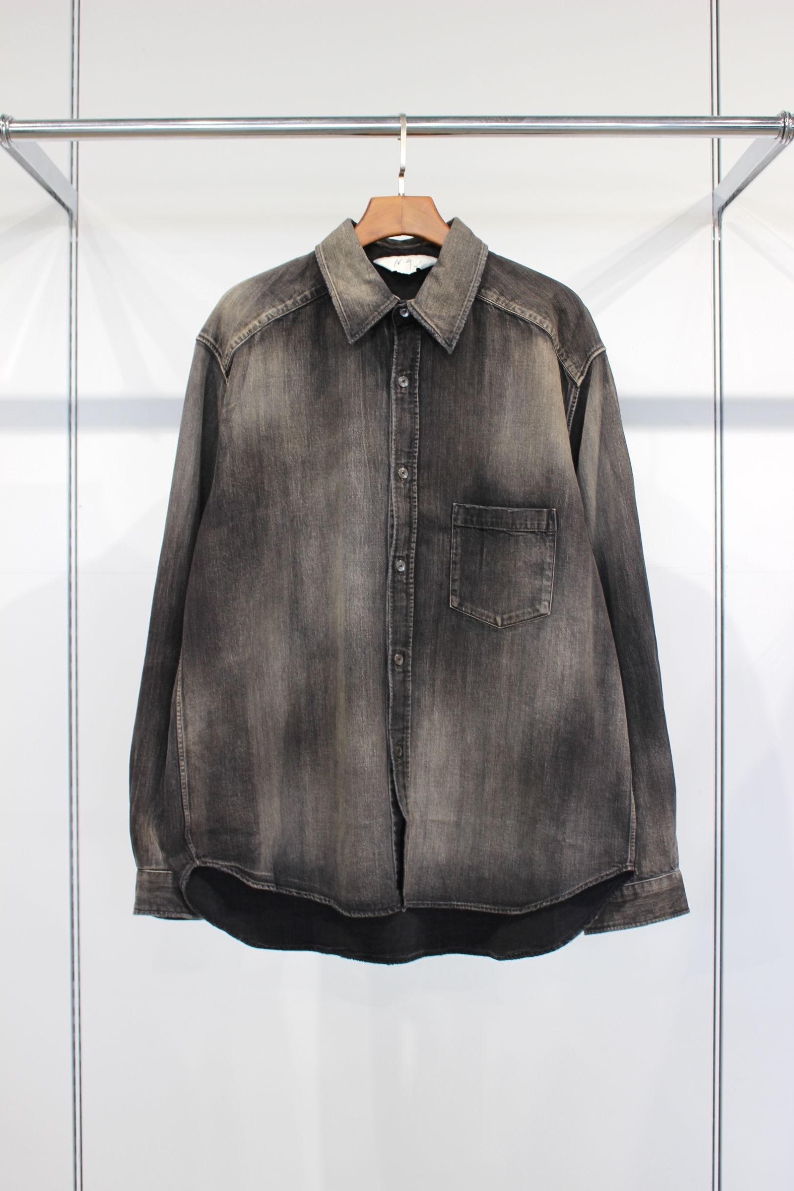 ANCELLM - DRESS DENIM SHIRT | BLACK | シャツ | NapsNote