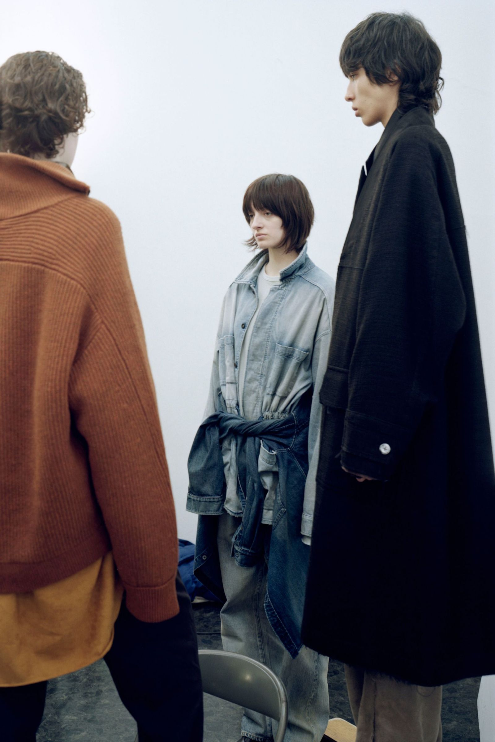 ANCELLM - TWEED COLLARLESS COAT | BROWN | コート | NapsNote