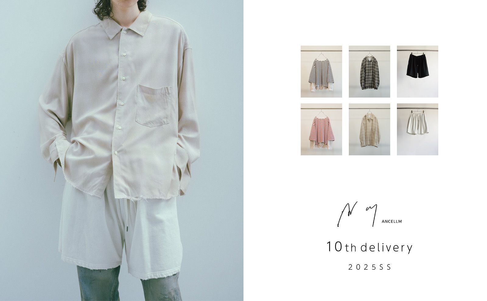 ANCELLM - OMBRECHECK SHIRT | PINK | チェックシャツ | NapsNote