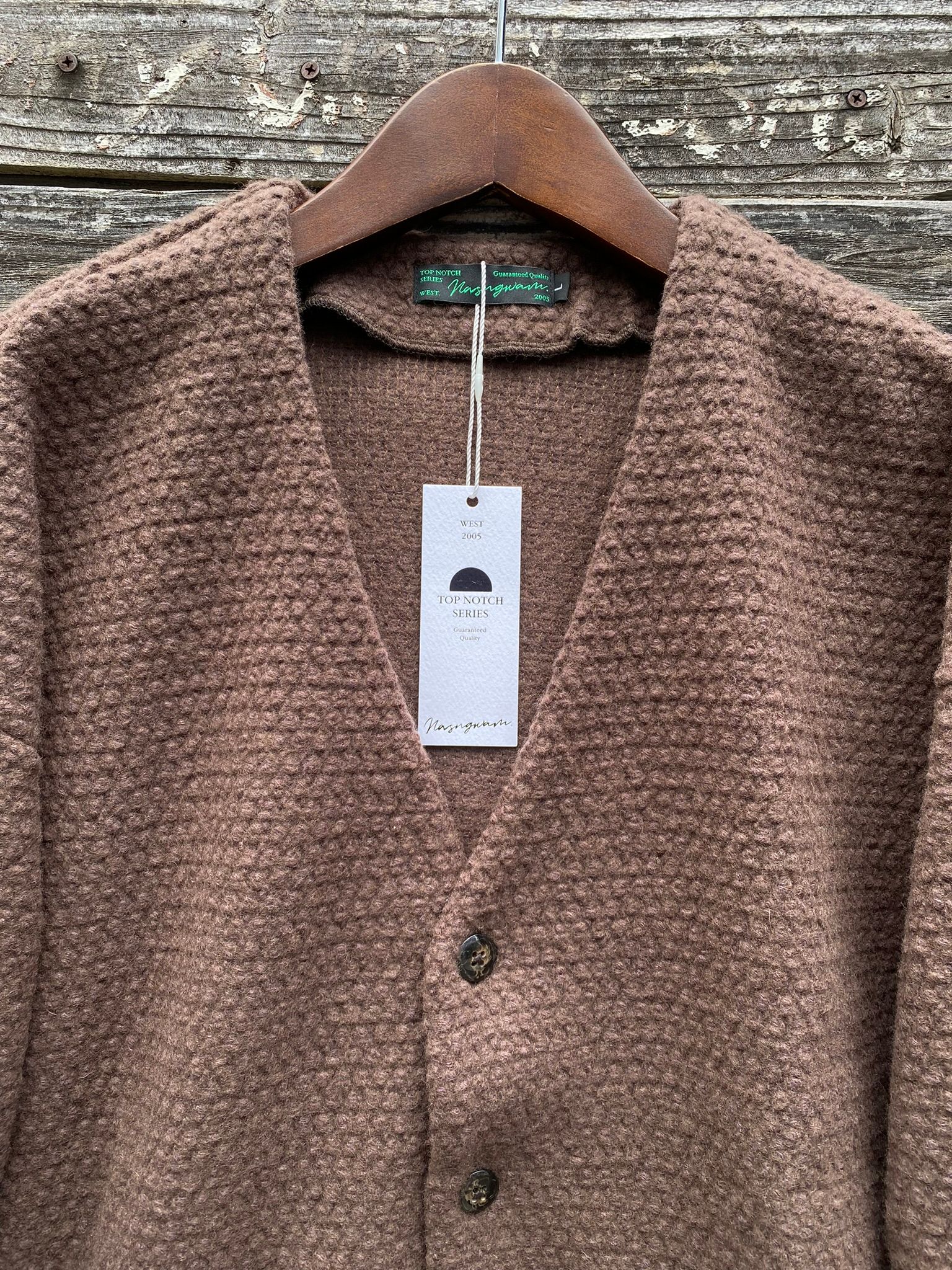 Nasngwam. - WALL CARDIGAN / BROWN | NARO CLOTHING