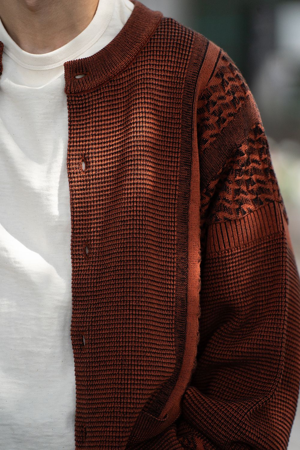YASHIKI - 【ラスト1点】【24AW】Tasogare Cardigan(ORANGE) | Salty
