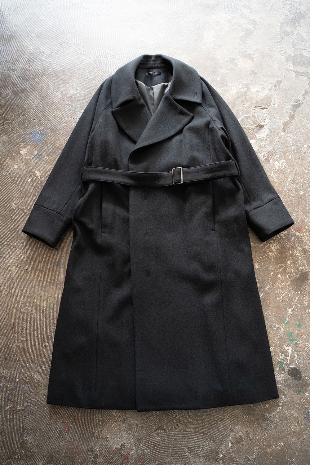 juha - 【ラスト1点】【25AW】Belted Over Coat/ベルテッドオーバー