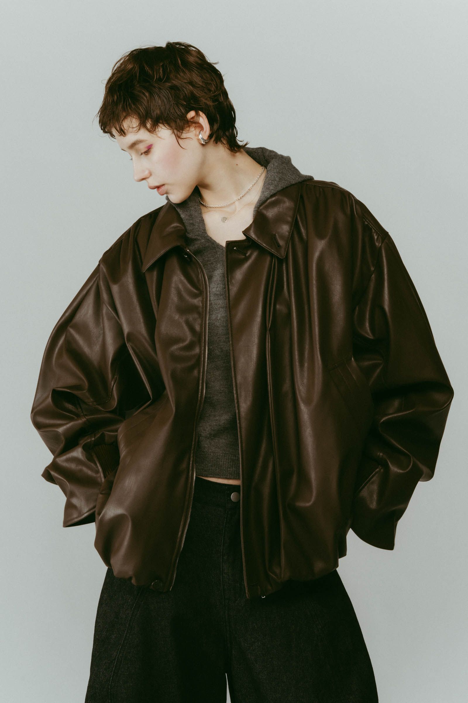 Knuth Marf - voluminous leather jacket(unisex) / ボリュームレザー