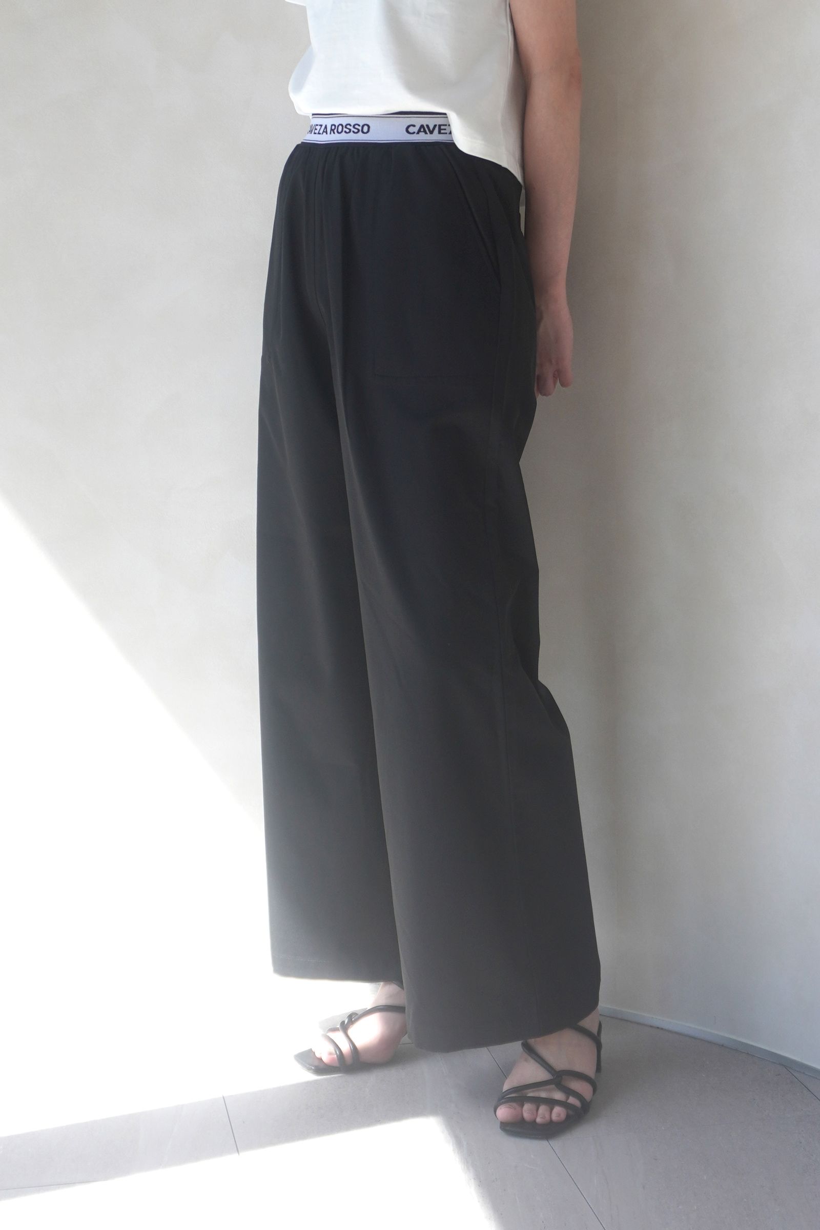 CAVEZA ROSSO - LOGO BELT STRAIGHT PANTS / ロゴベルトストレート