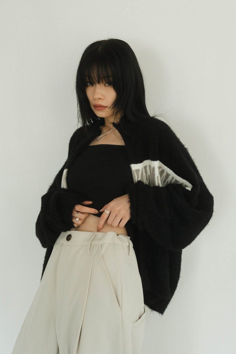 Knuth Marf - full zip motif cardigan / フルジップ モチーフ