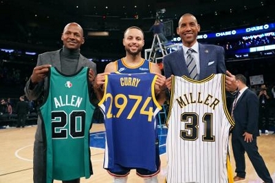 カリーが最多の3点シュート ウォリアーズ、通算2977本｜信濃毎日