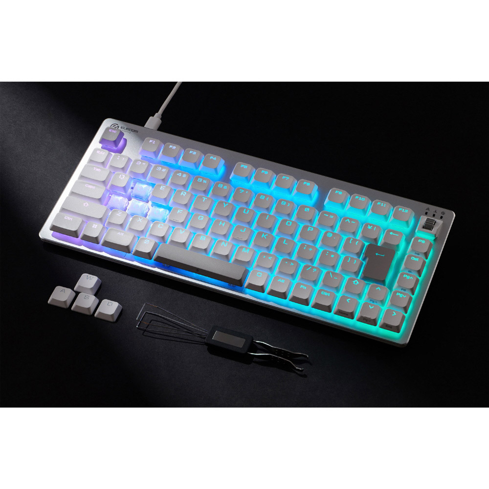 ゲーミングキーボード VK720AL ホワイト TK-VK720ALWH ［有線 /USB