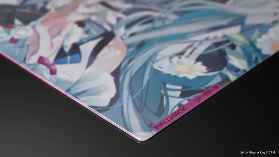 ゲーミングマウスパッド [490x430x3.9mm] WALLHACK SP-004 HATSUNE