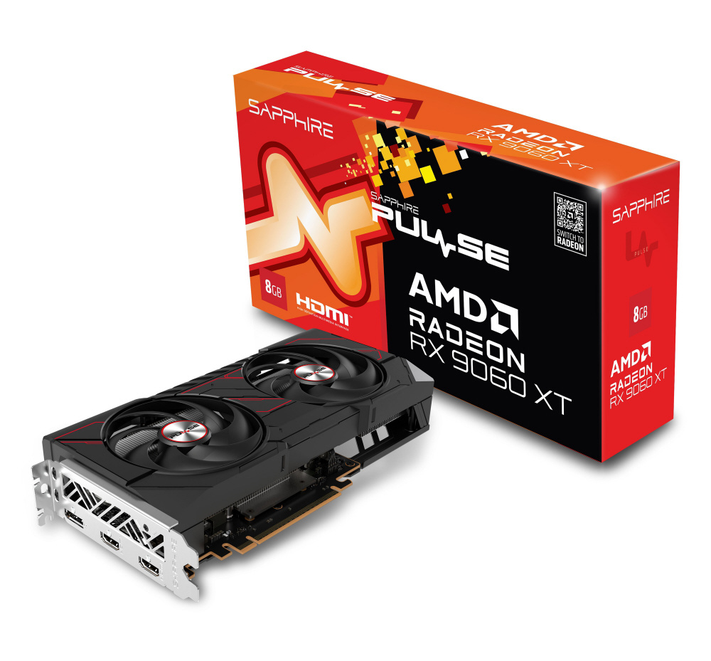 グラフィックボード PULSE Radeon RX 9060 XT GAMING OC 8GB 11350-04