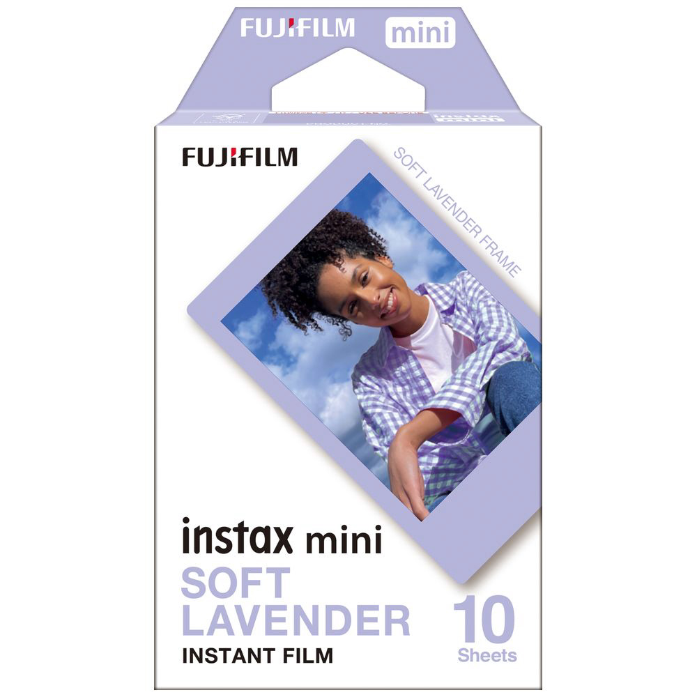 チェキ インスタントフィルム カラー instax mini SOFT LAVENDER