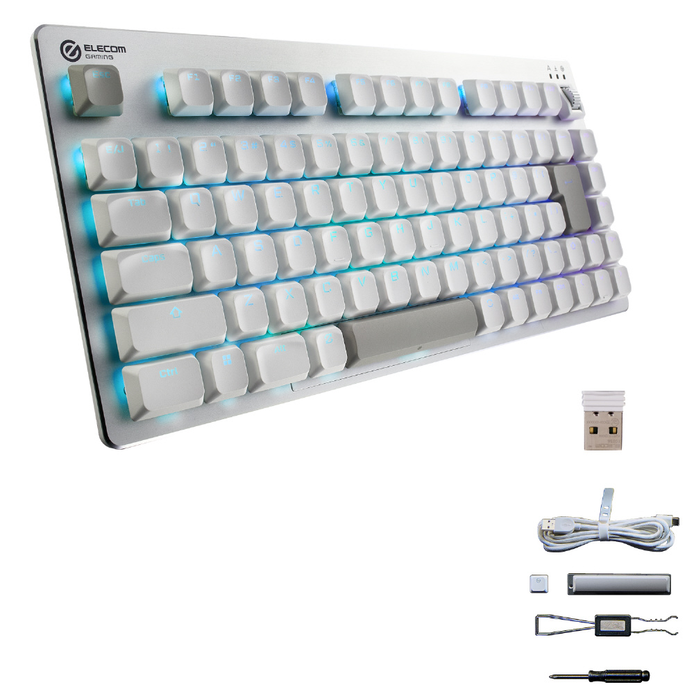 ゲーミングキーボード V custom VK520LL ホワイト TK-VK520LLWH ［有線