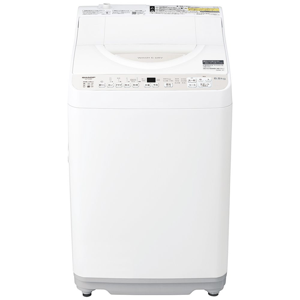 縦型洗濯乾燥機 ES-T6JBK ［洗濯6.5kg /乾燥3.5kg /ヒーター乾燥(排気