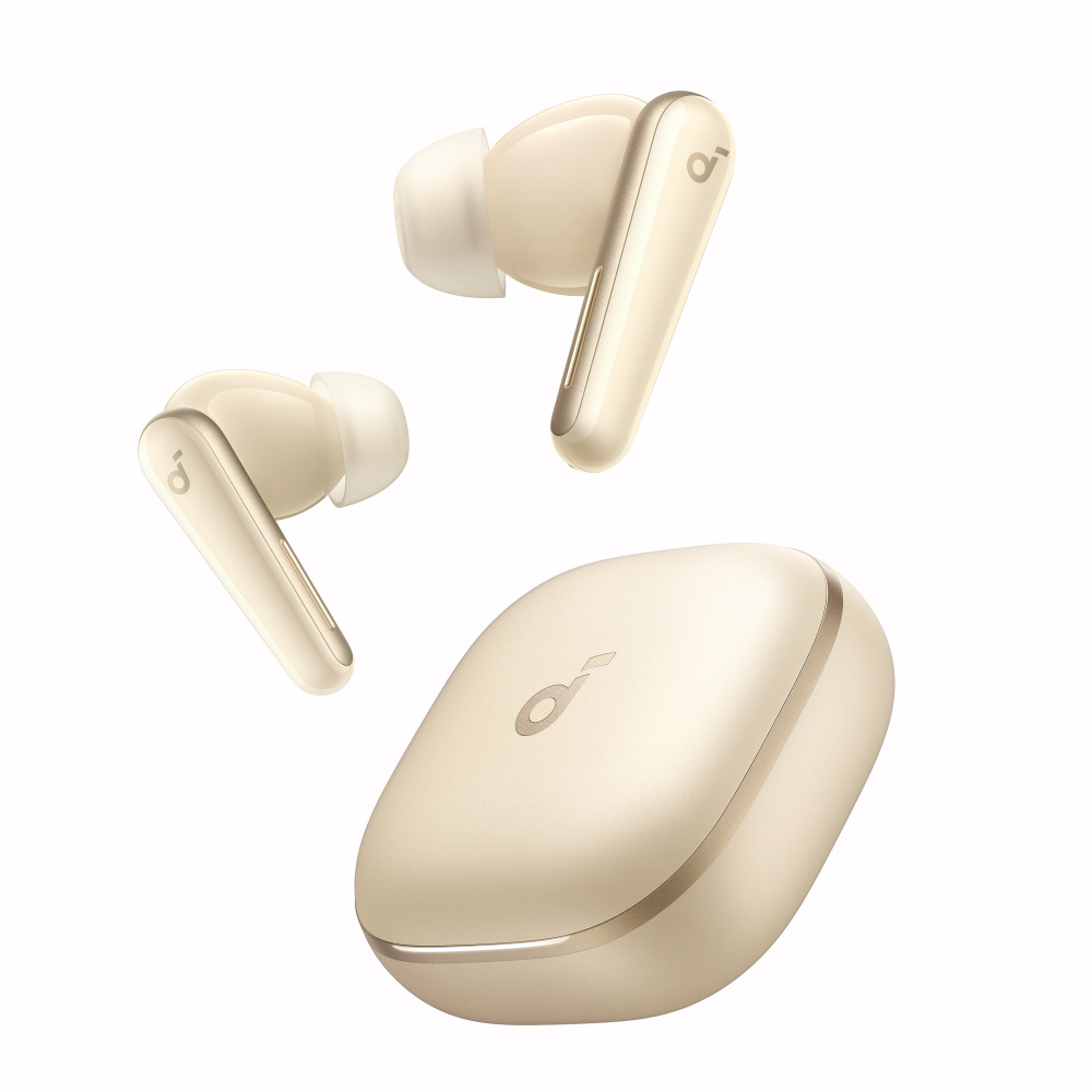 完全ワイヤレスイヤホン Soundcore Liberty 5 シャンパンゴールド