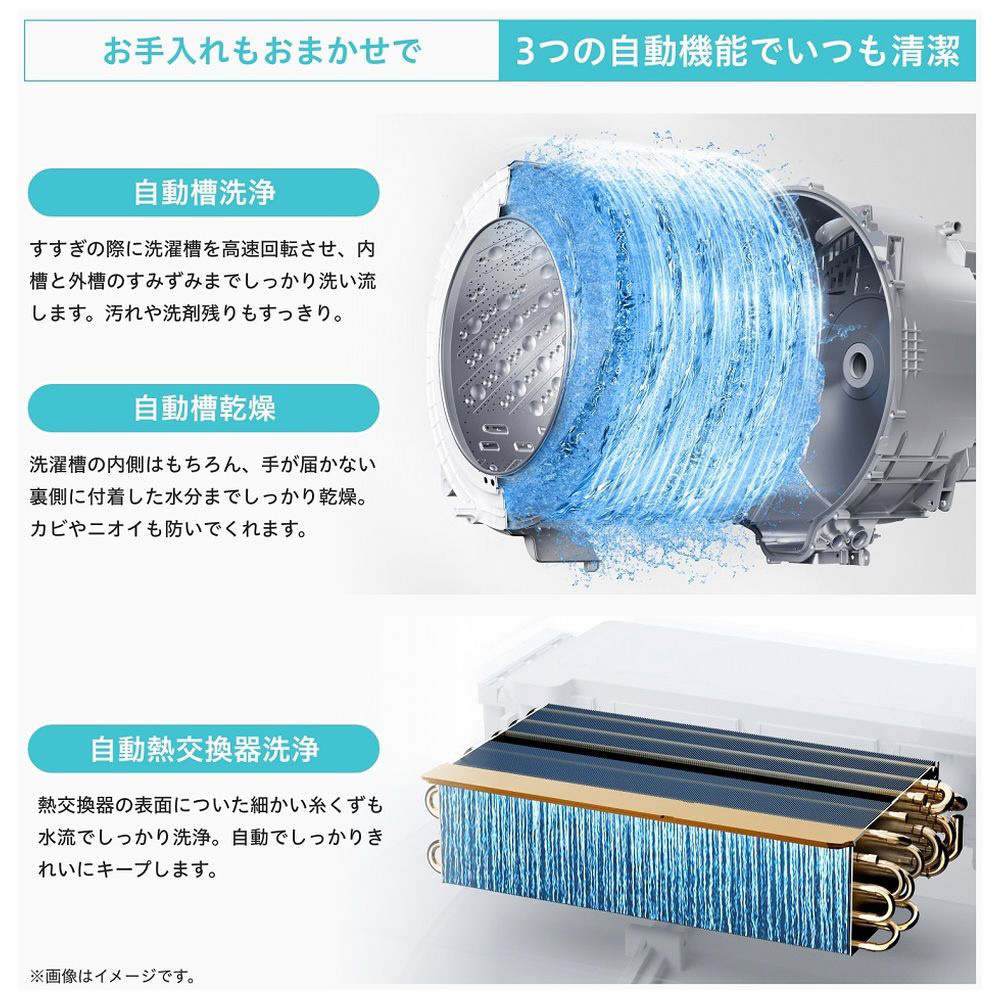 ドラム式洗濯機 ホワイト HWF-D120XL-W ［洗濯12.0kg /乾燥6.0kg