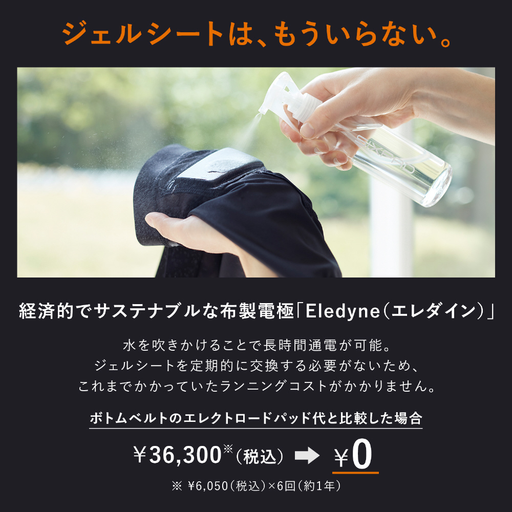 MTG シックスパッド パワースーツ ヒップアンドレッグ メンズ Mサイズ