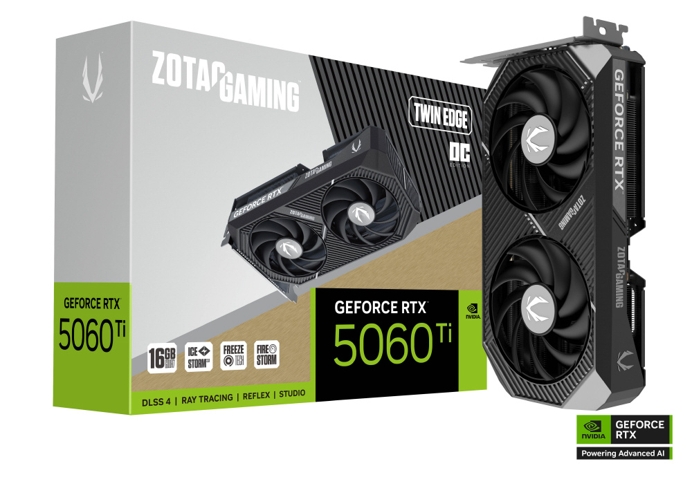 ゲーミンググラフィックボード RTX 5060 Ti 16GB Twin Edge OC ZT
