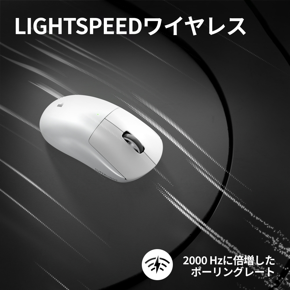 ゲーミングマウス PRO X SUPERLIGHT 2 ホワイト G-PPD-004WL-WH ［光学
