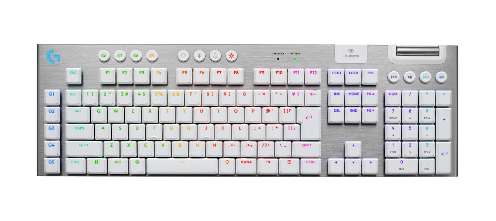 ゲーミング キーボード G915 X LIGHTSPEED ホワイト G915WLX-TCWH