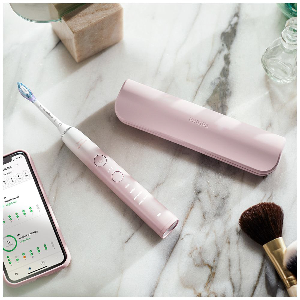 電動歯ブラシ ダイヤモンドクリーン9000 ピンクホワイト HX9911/81