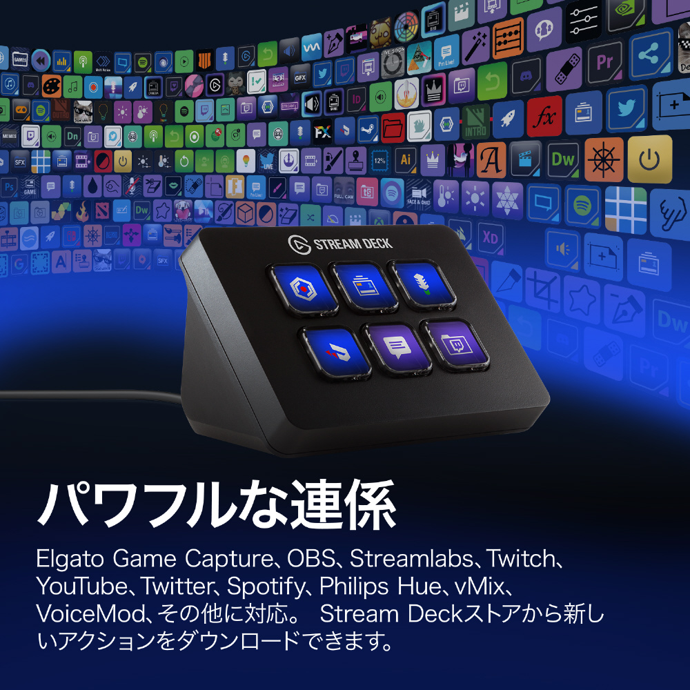 ショートカットキーボード〕 STREAM DECK MINI ストリームデックミニ