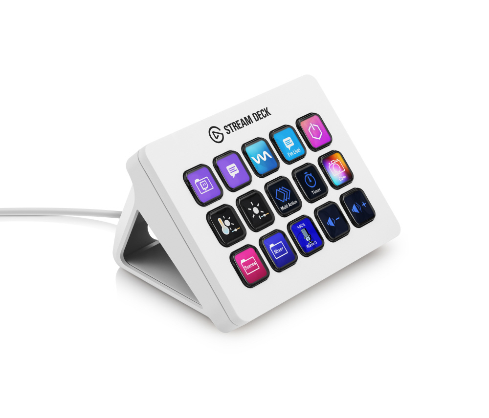 コントロールパッド〕USB-A接続 クラシックLCD 15キー Stream Deck MK