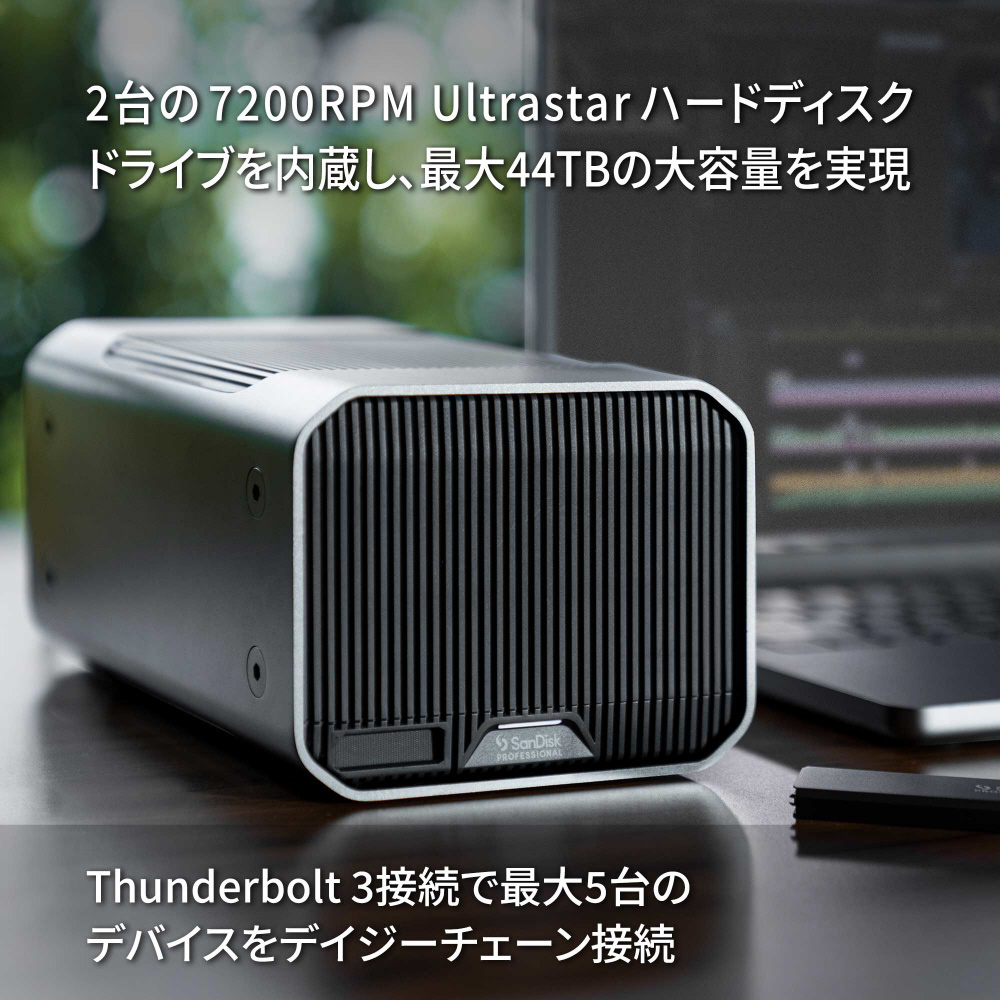 SDPHH2H-044T-SBAAD 外付けHDD Thunderbolt接続 G-RAID MIRROR(Mac対応