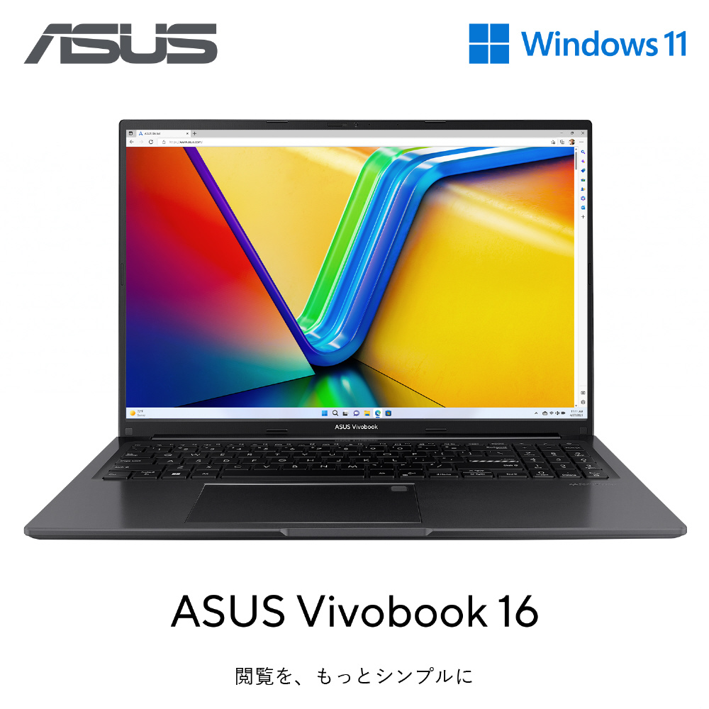 ノートパソコン Vivobook 16 インディーブラック M1605YA-MBR5165BKSW