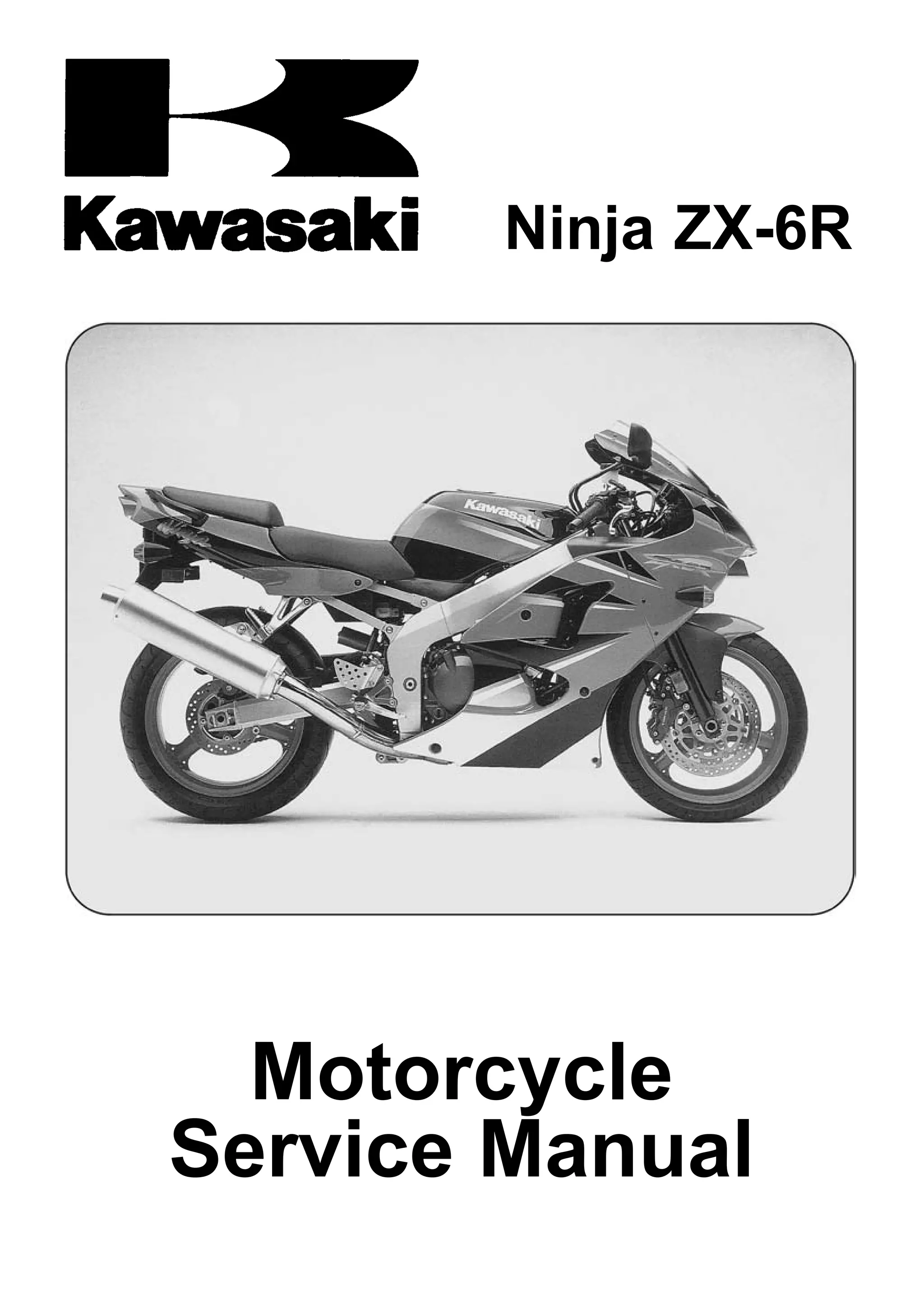 2000 Kawasaki ZX600-J1 Ninja ZX-6R Service Repair Manual | PDF