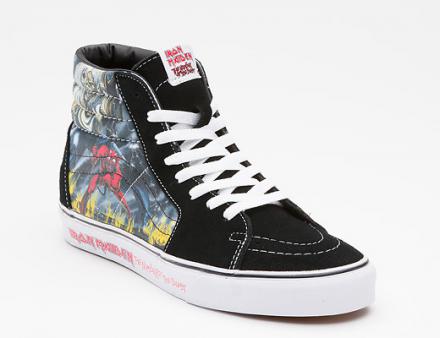 海外限定】 アイアン・メイデン × バンズ スケート ハイ & スリップ