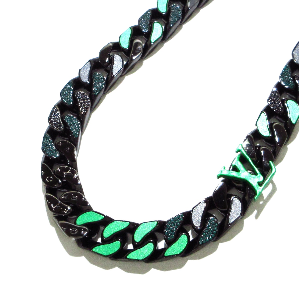 ルイヴィトン/ネックレス/コリエ・チェーンリンクス パッチーズ/黒