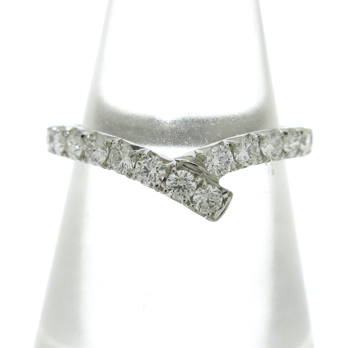 ハリーウィンストン/リング/リボン・バンドリング/Pt950×ダイヤモンド