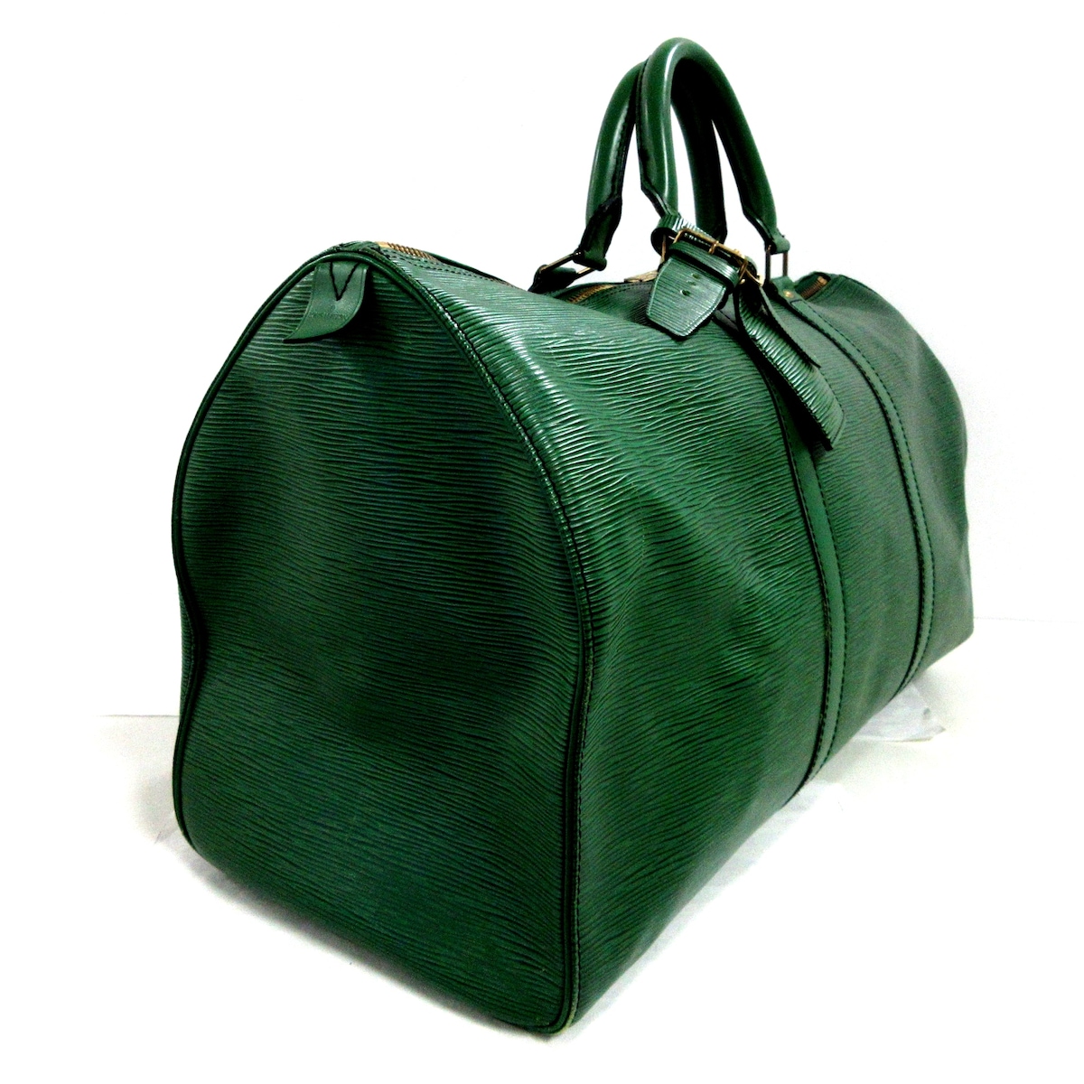 ルイヴィトン/ボストンバッグ/キーポル50/ボルネオグリーン/レザー（LV