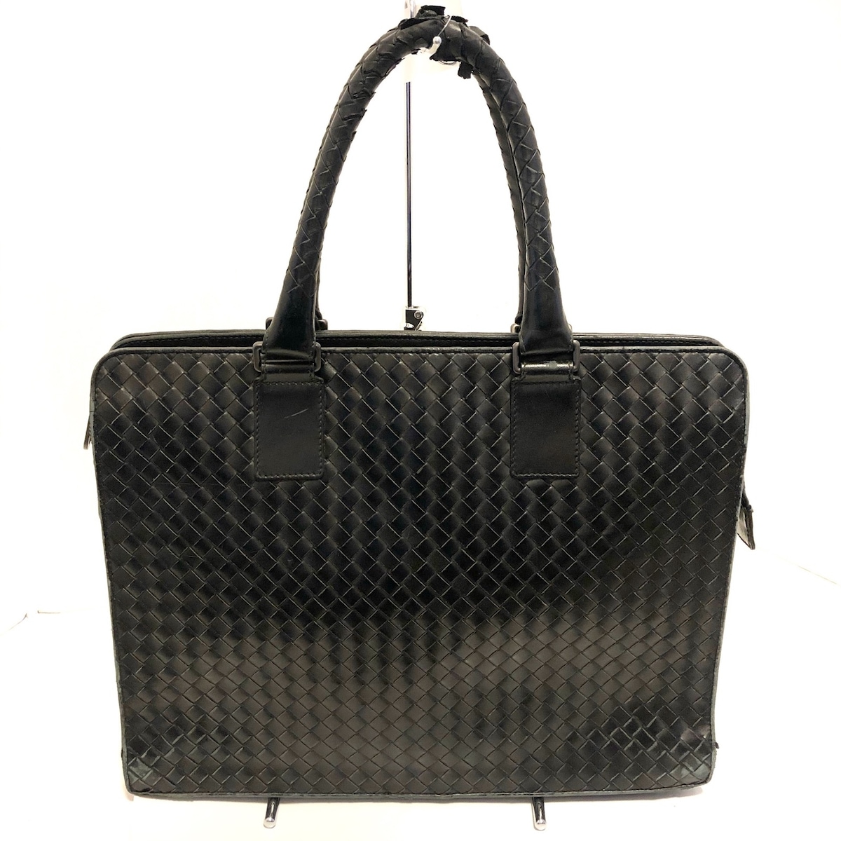 ボッテガヴェネタ/ビジネスバッグ/イントレチャート/黒/レザー/型番
