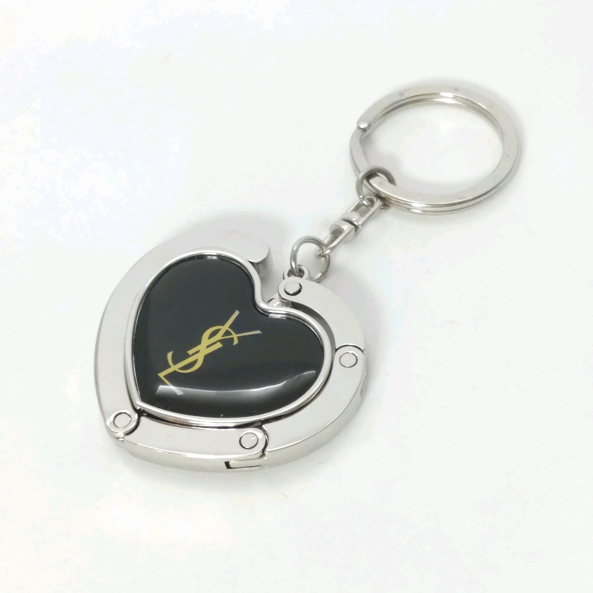 イヴサンローラン/キーホルダー(チャーム)/黒×イエロー×シルバーの買取