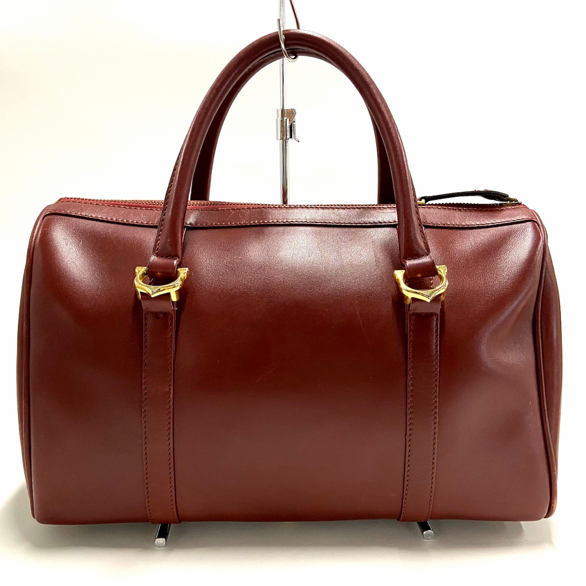 カルティエ/ボストンバッグ/マストライン/ボルドー/レザーの買取実績