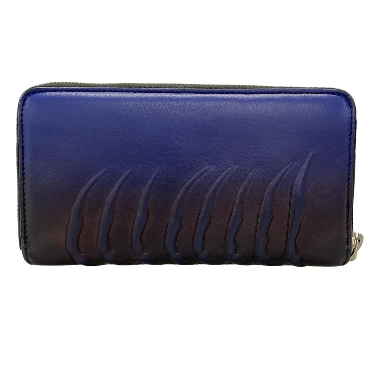 アレキサンダーマックイーン/長財布/ブルー×ダークネイビー×マルチの