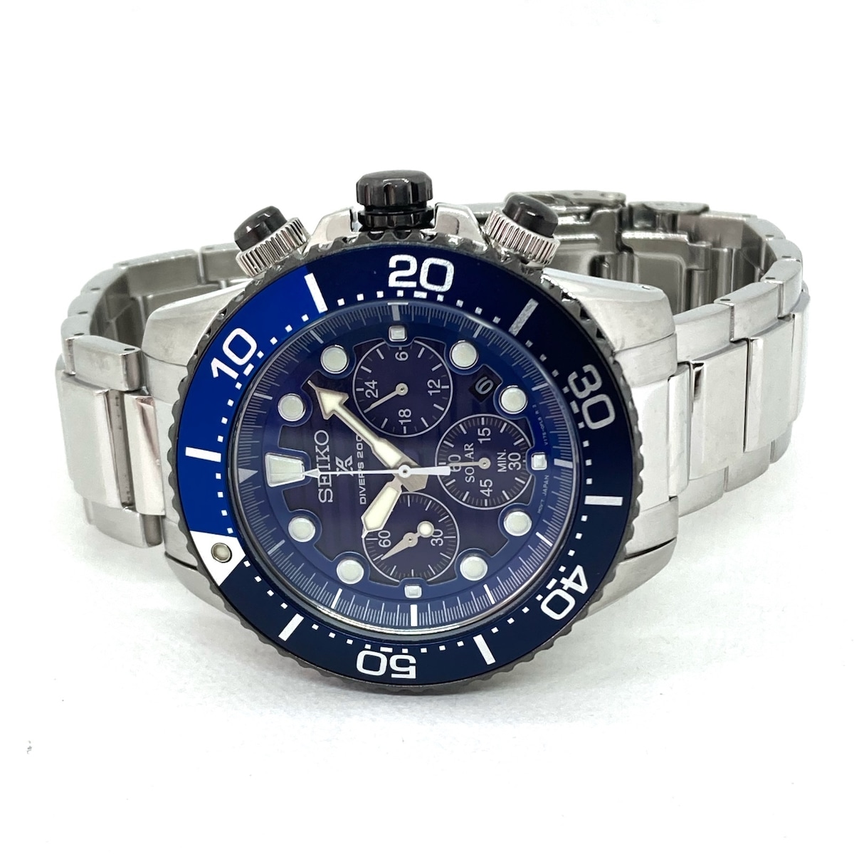 セイコー/エアダイバーズ200/型番：V175-0AD0/ソーラー電池/腕時計の