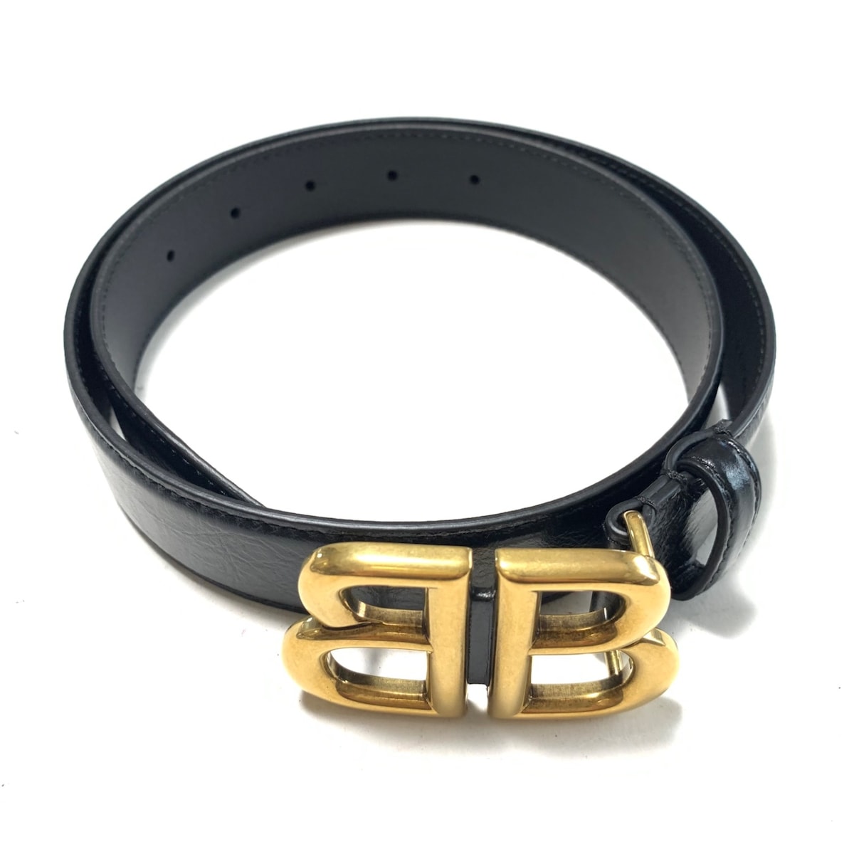 バレンシアガ/ベルト/黒×ゴールドの買取実績【ブランディア】