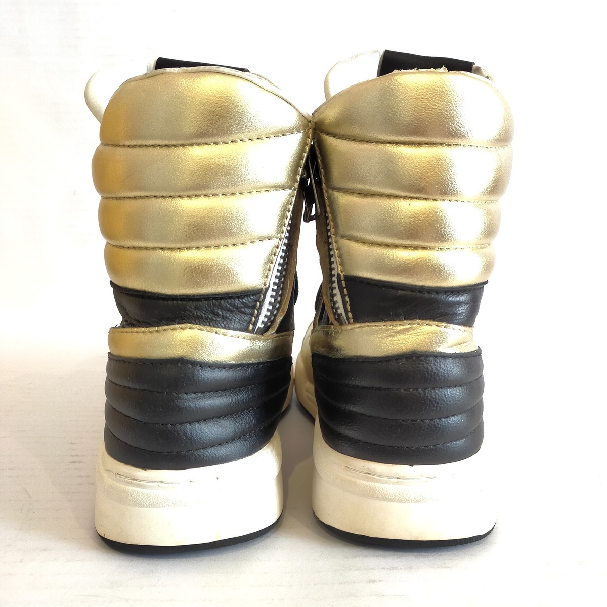 ダイエットブッチャースリムスキン/スニーカー/ゴールド×黒/サイズ：41