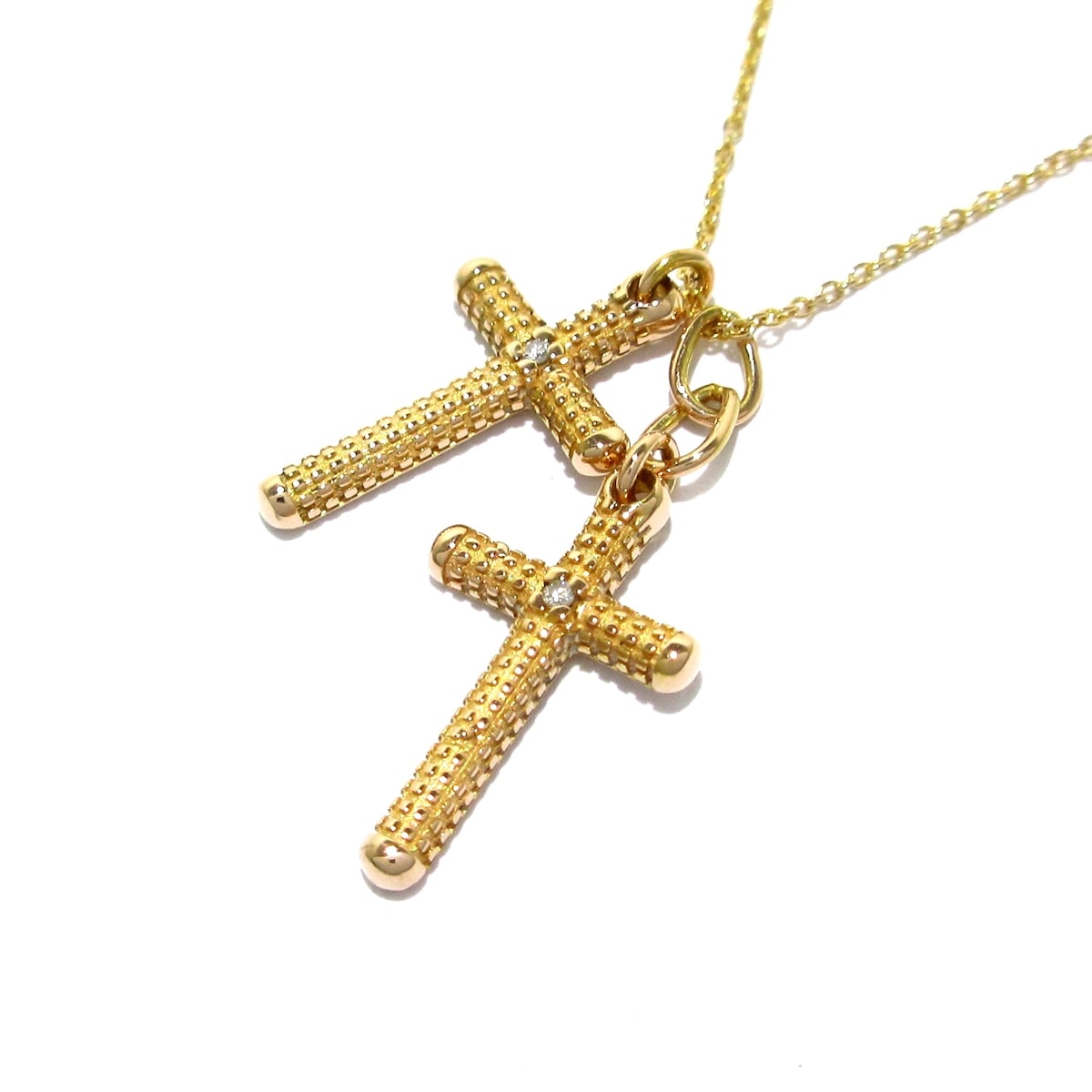 ダミアーニ/ネックレス/メトロポリタンドリーム/K18PG×ダイヤモンド/2P