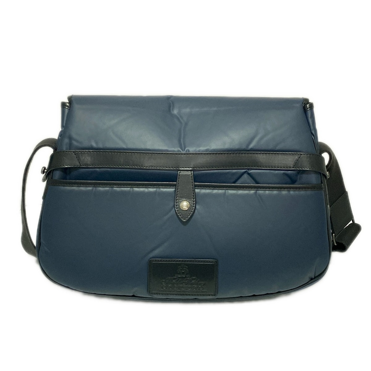 ハンティングワールド/ショルダーバッグ/ダークネイビー×黒/バチュー