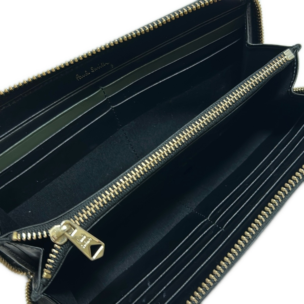 ポールスミス 長財布 - 黒 うさぎ/ラウンドファスナー レザー