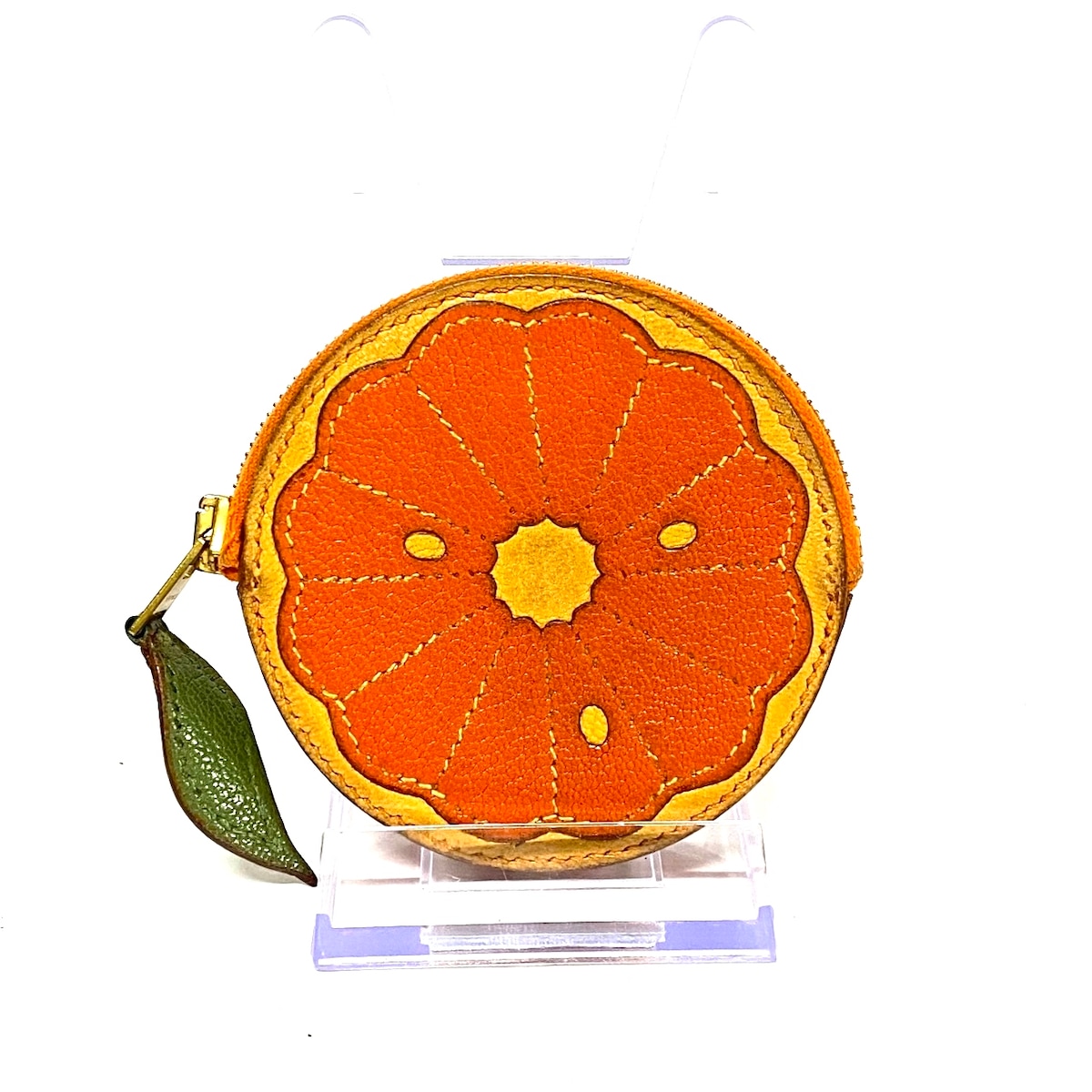 エルメス/コインケース/フルーツコインケース/オレンジ×グリーンの買取