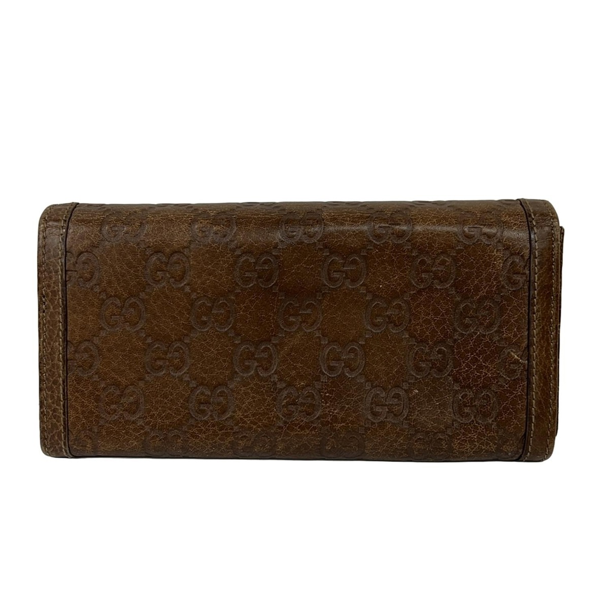 グッチ 長財布 スーキー,シマライン 282431 ダークブラウン レザー