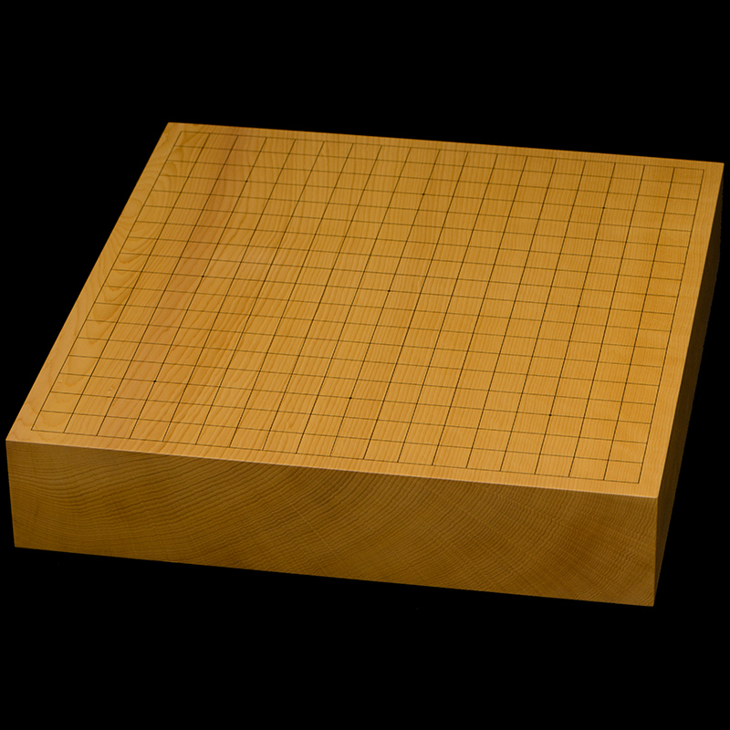本榧卓上碁盤 2寸8分（一枚板・木裏） gb20340 | 前川榧碁盤店